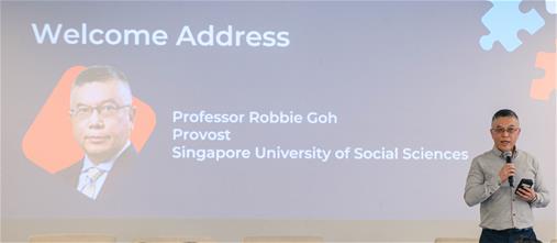 Professor Robbie Goh sharing insights with our community partners