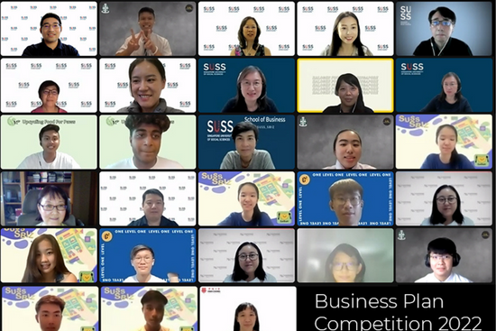 Participants of the SUSS Business Plan Competition 2022 
