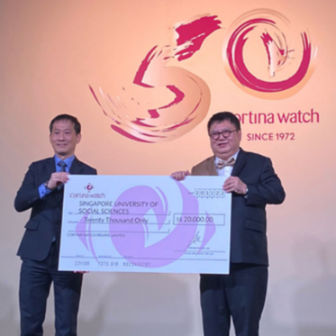 SUSS receives $20,000 donation from Cortina Watch to support Translation and Interpretation students