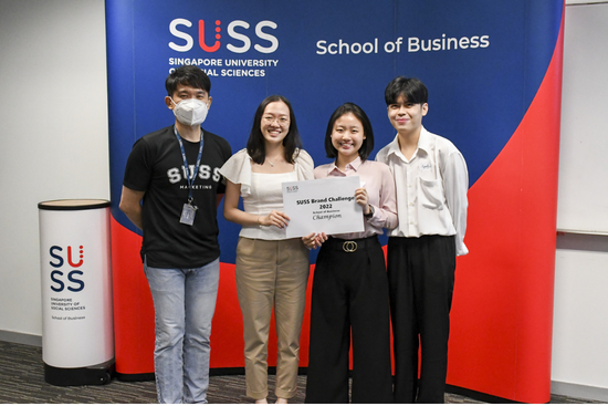 Champions of the SUSS Brand Challenge 2022 from Singapore Polytechnic.