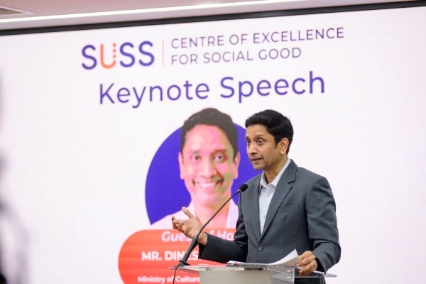 MOS Mr Dinesh Vasu Dash Delivering the Keynote Speech
