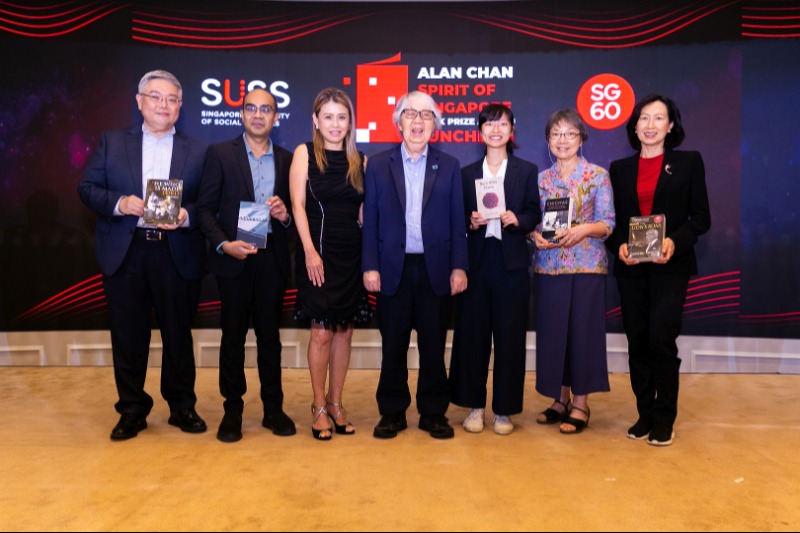 Group photo of the authors shortlisted at the Dr Alan Chan Book Prize Luncheon