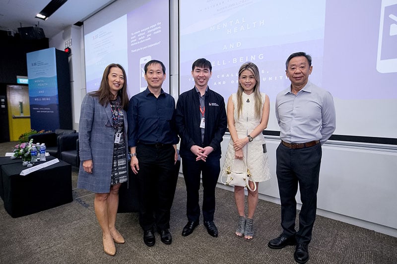 Ms Khalijah Binte Masud, A/Prof Ludwig Tan, Dr Vincent Oh, Ms Judy Chan, SUSS President Prof Tan Tai Yong