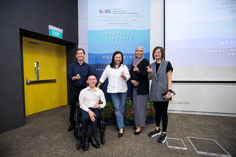(Left) A/Prof Ludwig Tan, Mr Ong Han Han, Ms Shahrany Hassan, Dr Hana Alhadad (Right)