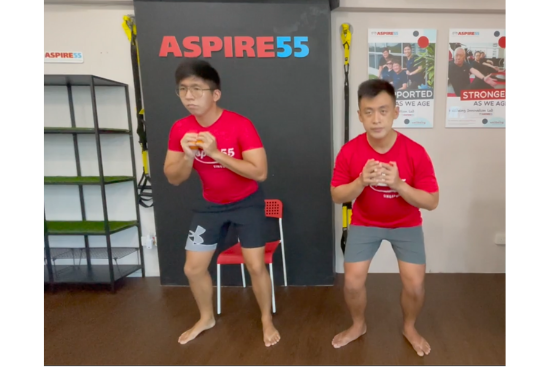 Aspire55 workout demonstration