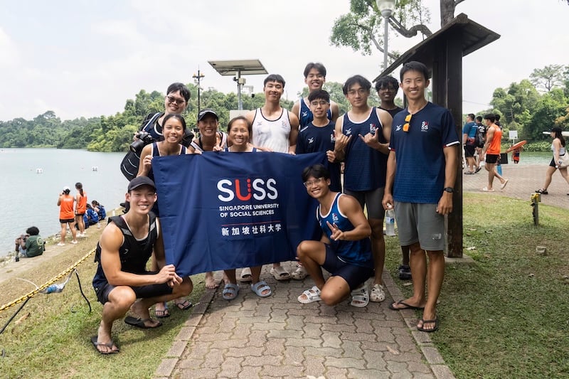 1 - SUSS Canoeing Competition Group with Coach Ben at ITCC 2026