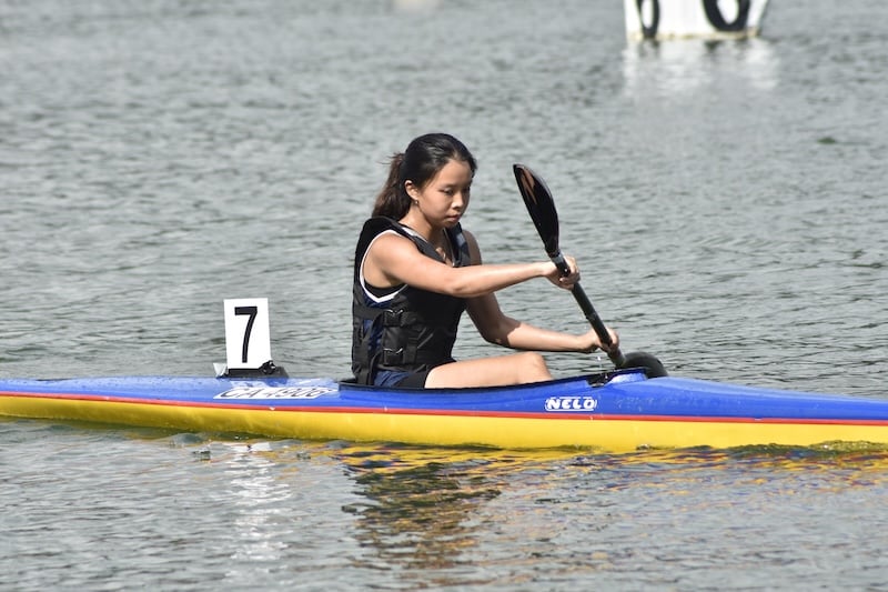 3 - Ng Elizabeth Rachel competing in her Novice Women JK1 500m sprint debut