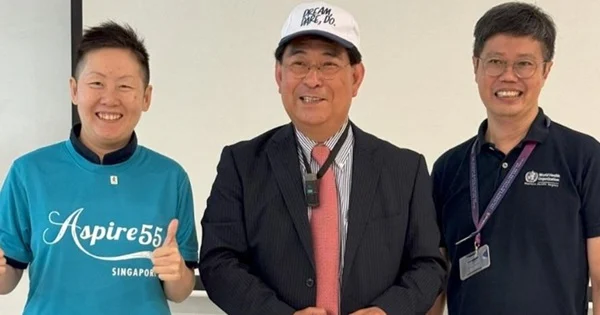 From left to right: Ms Janice Chia, Founder, Ageing Asia, Professor Murata, Tohoku University, Smart Ageing International Research Centre and Dr Kelvin Tan, SUSS Head of Programme, Minor in Applied Ageing Studies