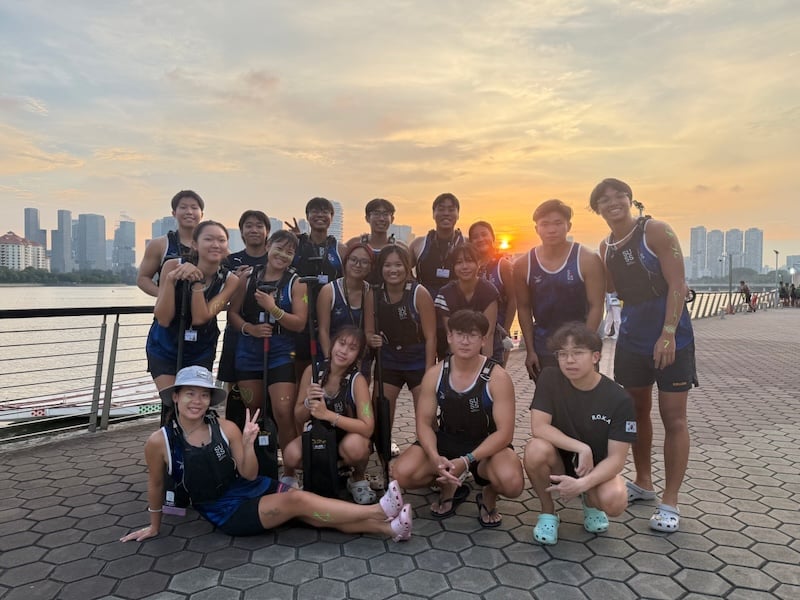 1. Dragon Boat Team at the holding area