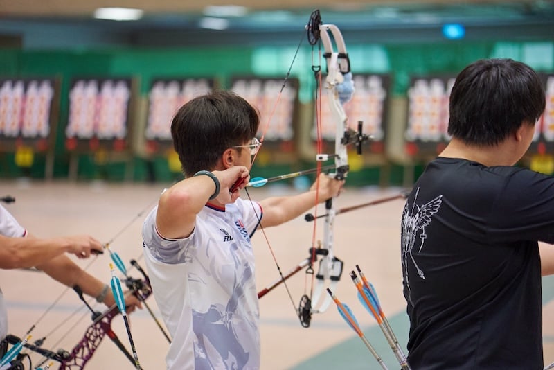Yu Wei making his compound debut- taking it one arrow at a time