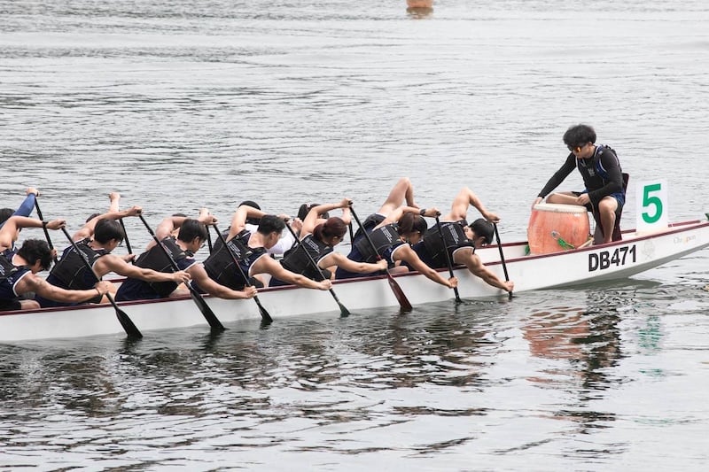 5. Dragon Boat Team pushing on and giving their best despite the tough competition