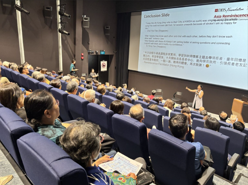 Dr Carol Ma presenting for Asia Reminiscence Forum