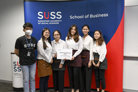 First runner-up of the SUSS Brand Challenge 2022 from Temasek Polytechnic. First runner-up of the SUSS Brand Challenge 2022 from Temasek Polytechnic.