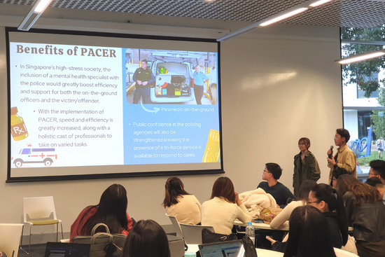 Students presenting their reflections and takeaways from the trip. Students presenting their reflections and takeaways from the trip.