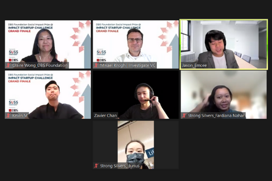 Screengrab featuring some of the judges and contestants.