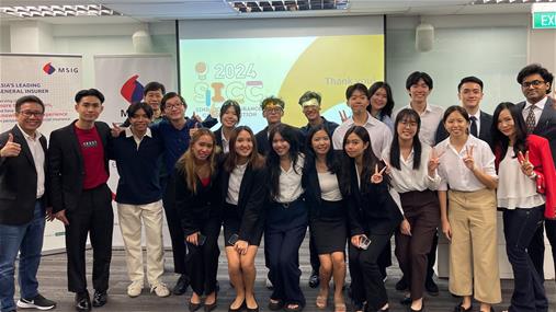 SICC Competition finalists celebrating their moment of victory