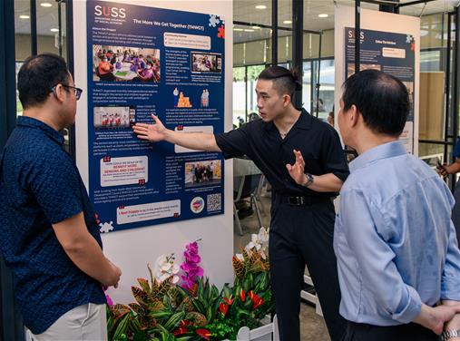 Student leaders and their Community Partner mentors in action, sharing more about their projects.