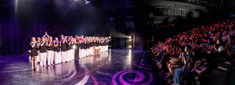 audience celebrating the dancers’ final curtain call