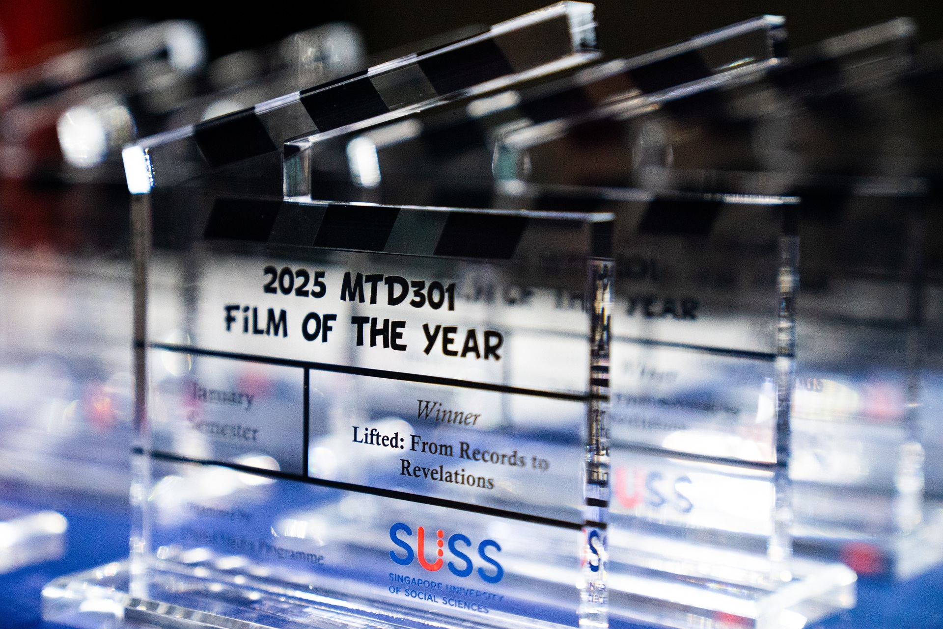 Photo 3 – Trophies for Best Short Films