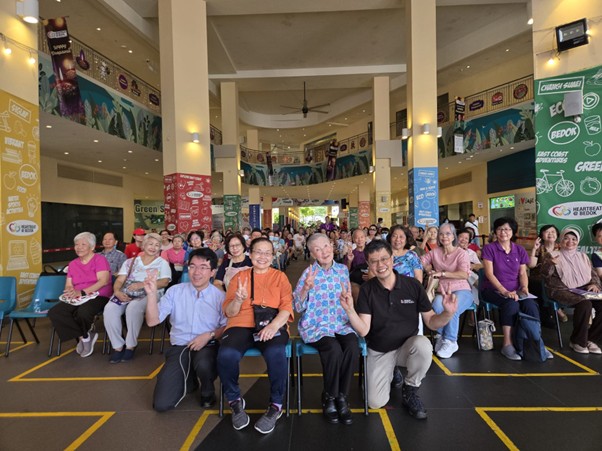 Dr Kelvin Tan and Ms Masako Wakamiya at SUSS Drums Up for Active Ageing event