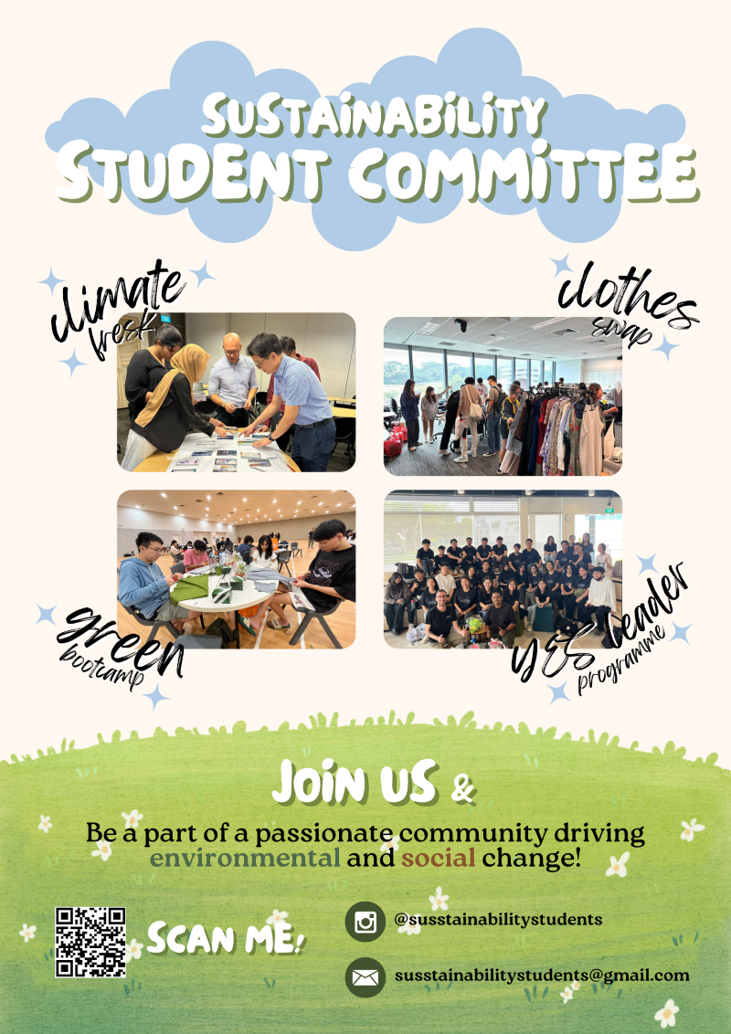 SUSS Student Sustainability Committee recruitment