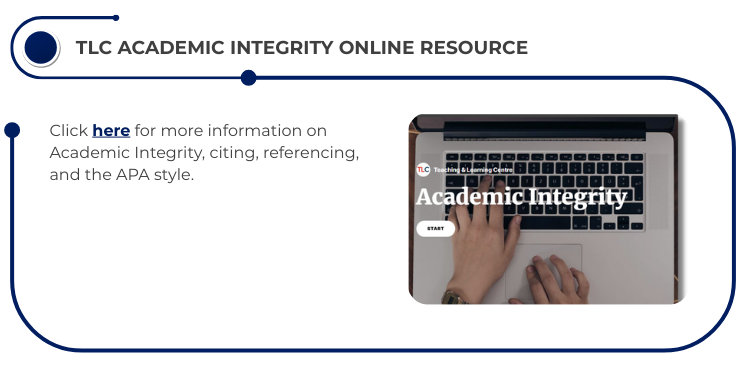 TLC Academic Integrity Online Resource