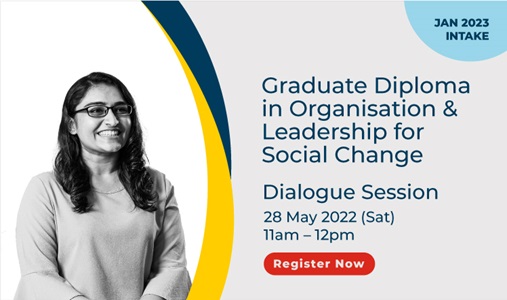 SUSS Dialogue Session: Graduate Diploma in Organisation & Leadership for Social Change