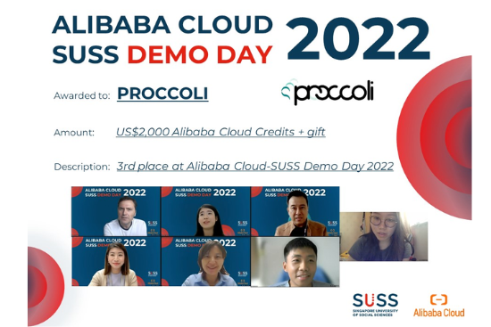 Proccoli bagged the third place at the Demo Day 2022.
