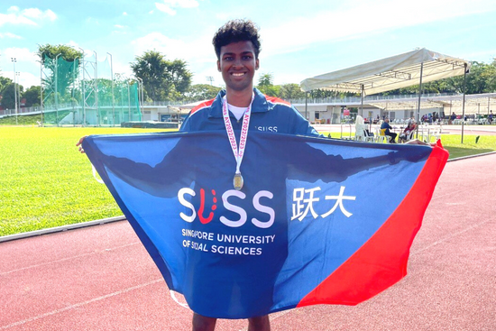 Manoj Mani, silver medallist for the Men’s 3000m Steeplechase at the Track and Field IVP 2023.