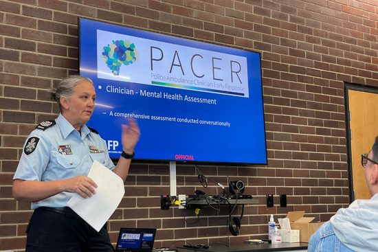 Students were introduced to the Police, Ambulance and Clinician Early Response (PACER).
